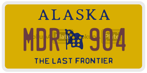 MDR904  license plate in AK