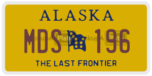 MDS196  license plate in AK