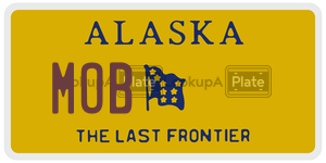 MOB  license plate in AK