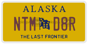 NTMD8R  license plate in AK