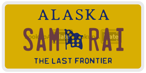 SAMRAI license plate in Alaska