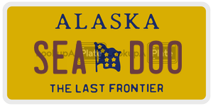 SEADOO license plate in Alaska