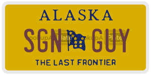 SGNGUY  license plate in AK