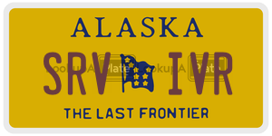 SRVIVR license plate in Alaska