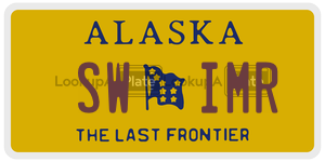 SWIMR  license plate in AK