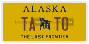 TATO  license plate in AK