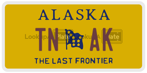 TNAK  license plate in AK