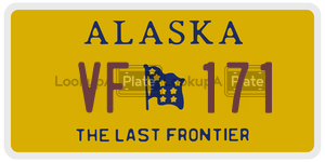 VF171 license plate in Alaska