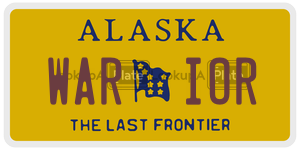 WARIOR  license plate in AK