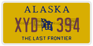 XYD394 license plate in Alaska