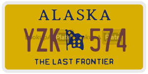 YZK574 license plate in Alaska