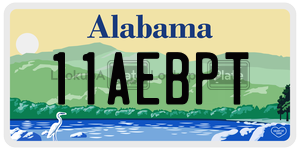 11AEBPT  license plate in AL