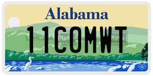 11C0MWT  license plate in AL