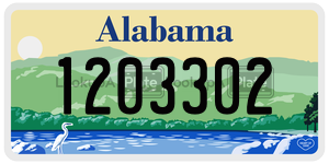 1203302  license plate in AL