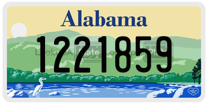 1221859  license plate in AL