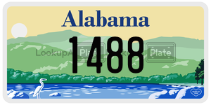 1488  license plate in AL