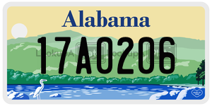 17A0206 license plate in Alabama