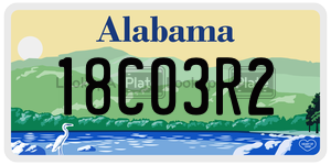 18C03R2  license plate in AL