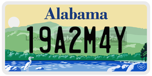 19A2M4Y  license plate in AL