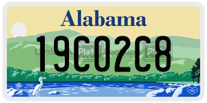 19C02C8  license plate in AL