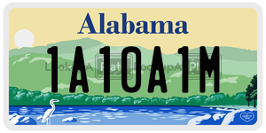 1A10A1M  license plate in AL