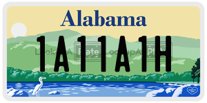 1A11A1H  license plate in AL