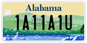 1A11A1U  license plate in AL