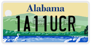 1A11UCR  license plate in AL