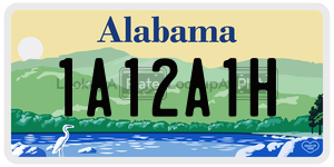 1A12A1H  license plate in AL