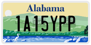 1A15YPP license plate in Alabama