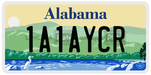 1A1AYCR  license plate in AL