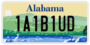 1A1B1UD  license plate in AL