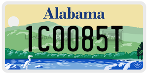1C0085T  license plate in AL