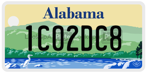 1C02DC8  license plate in AL