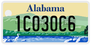 1C030C6  license plate in AL