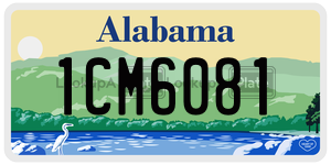 1CM6081 license plate in Alabama