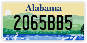 2065BB5 license plate in Alabama