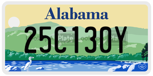 25C130Y  license plate in AL