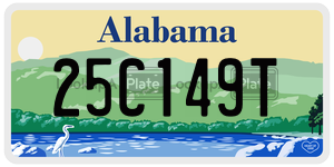 25C149T  license plate in AL