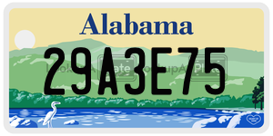 29A3E75  license plate in AL