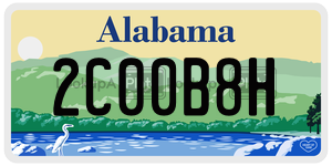2C00B8H  license plate in AL