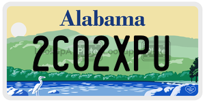 2C02XPU  license plate in AL