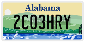 2C03HRY  license plate in AL