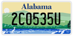2C0535U  license plate in AL