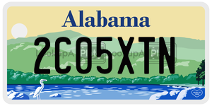 2C05XTN  license plate in AL