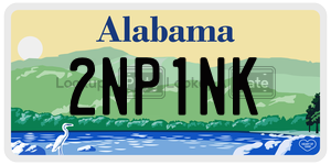 2NP1NK license plate in Alabama
