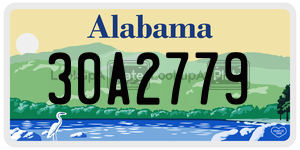 30A2779  license plate in AL