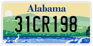 31CR198  license plate in AL