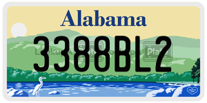 3388BL2 license plate in Alabama