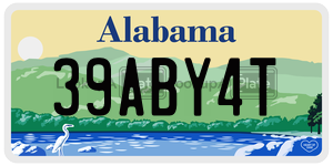 39ABY4T  license plate in AL